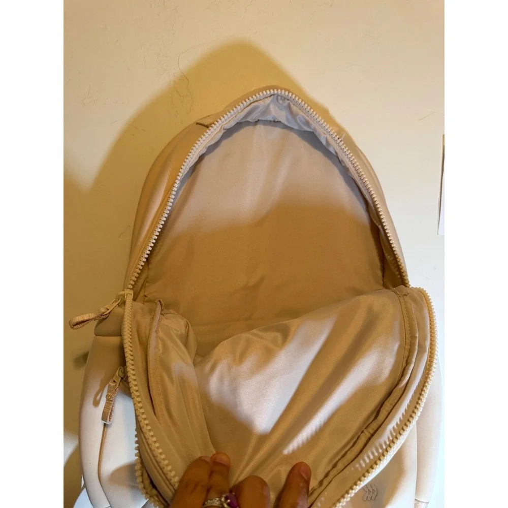 All in Motion Backpack Neoprene Minimalist Cream Beige